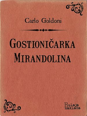 cover image of Gostioničarka Mirandolina